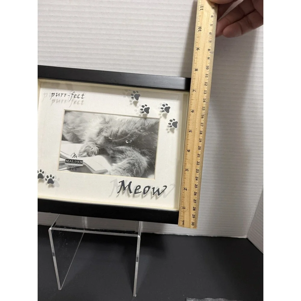 Malden Cat Photo Frame 4 X 6 Photo Black‎ Frame Pet Lover Decor Meow Perfect